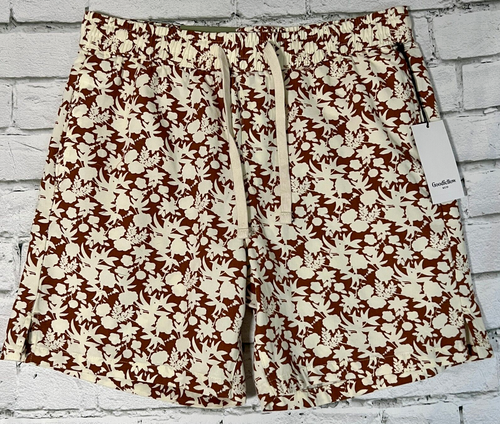 2 PK. Goodfellow & Co 6.5" Casua Drawstring Shorts Brown Floral Print Men Medium - Bild 1 von 6