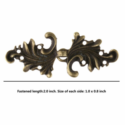 5 Pair Retro Leaf Cape Cloak Clasp Fastener Sew Hook Eye Sweater Clip Button Pin - Picture 10 of 64