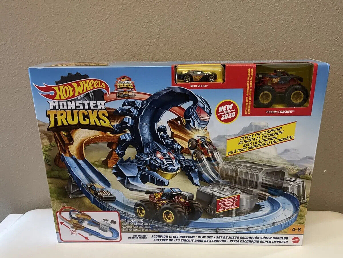 Hot Wheels Monster Trucks Pista Escorpião Super Impulso