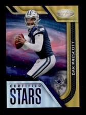 DAK PRESCOTT 2022 PANINI CERTIFIED #CS-12 CERTIFIED STARS GOLD #03/25 BD7258