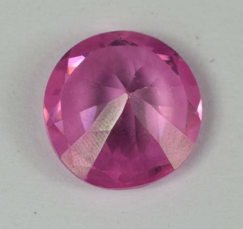 19.10 Ct Natural Cambodian Pink Zircon 15 x 15 mm Round Gemstone Certified E2547 - Picture 4 of 11