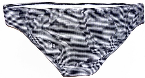 J. Crew Damen Surf Hipster Bikinihose 2XL schwarz kariert - Bild 2 von 3