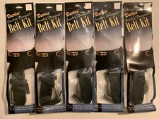 Lot Of 5 Darice Jewelry Designer Black Leather/Bead Belt Kit