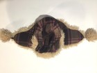 Girl's GAP KIDS Brown & Pink PLAID Wool FAUX FUR Lined TRAPPER HAT Cap Size S/M