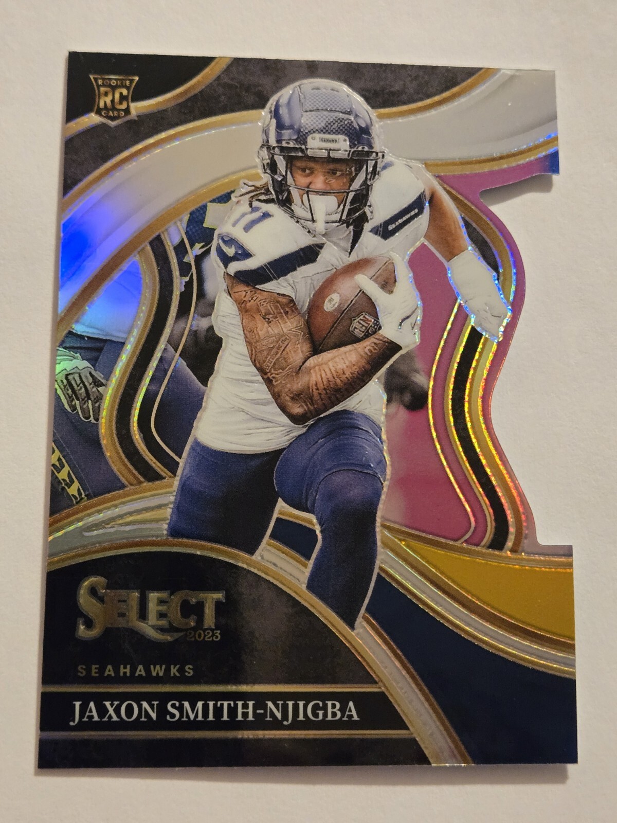 Jaxon Smith Njigba - 2023 Select Black & Gold Prizm Club Level Die-Cut #259 RC