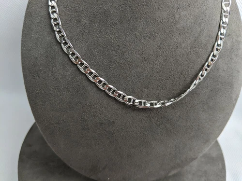 Sterling Silver Men Necklace Chain 50cm THINK POSITIVE Antonio Marsocci