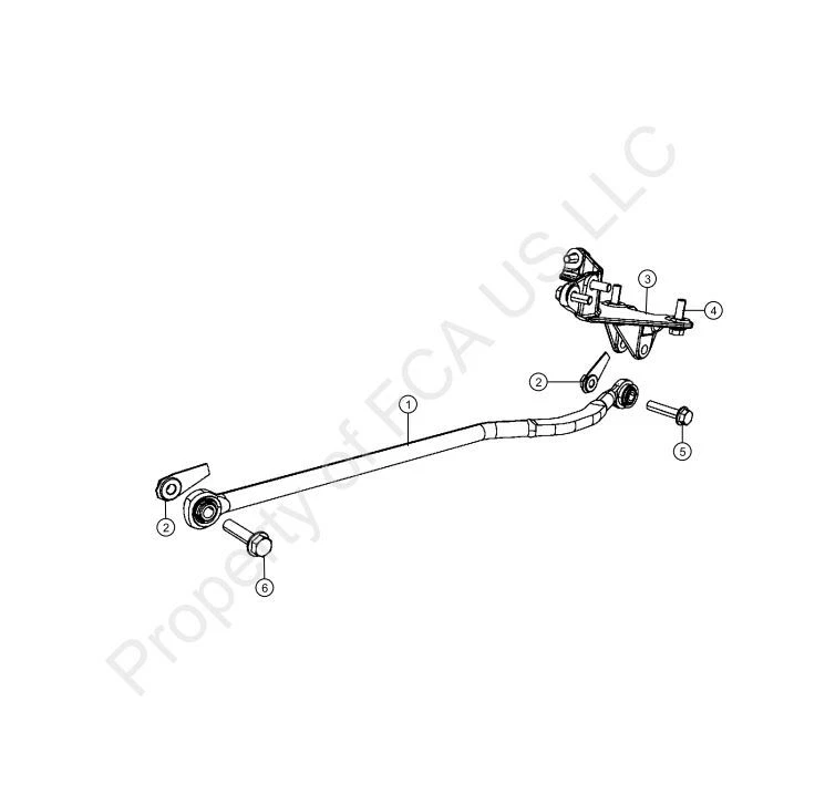 08-25 Dodge Ram 4500 Steering Suspension Front Track Bar Genuine OEM New - Imagem 4 de 4