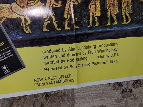 Vintage Outer Space Connection Movie Poster 1975 Ancient Aliens NOS Mint Cond. - Picture 12 of 13