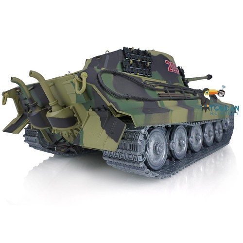 7.0 Henglong 1/16 King Tiger Customized RC Tank 3888A Metal Wheels Barrel Recoil - Picture 11 of 12