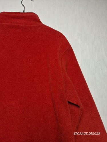 Gap Fleece Jacket Women's Medium Orange Quarter Zip Pockets Long Sleeve Outdoor - Picture 10 of 15
