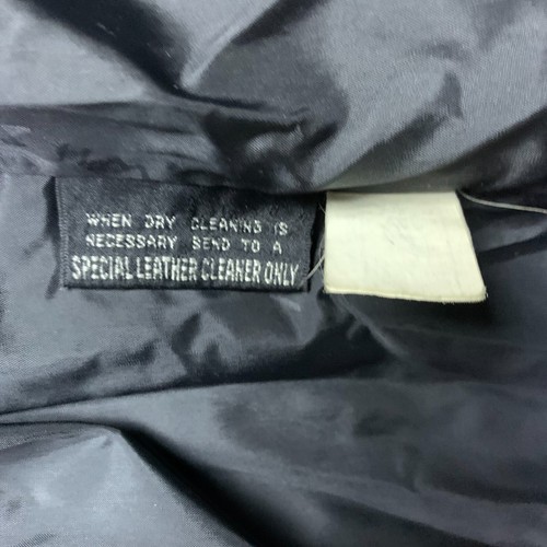 Wilson's Mens Black Leather Car Coat Vintage 90s Edgy Grunge Biker Goth Capsule - Picture 4 of 20
