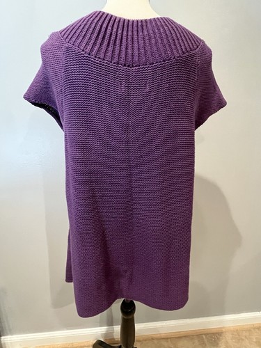 Canyon River Blues Women’s SS Purple Cardigan Size L NWT - Picture 4 of 7