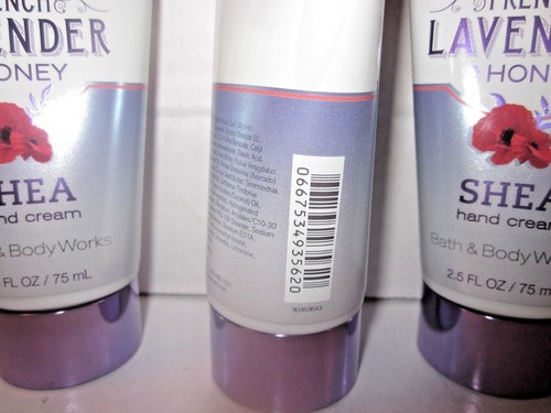 3 creams Bath & Body Works shea Hand Cream 2.5 oz French Lavender & Honey - Picture 3 of 3