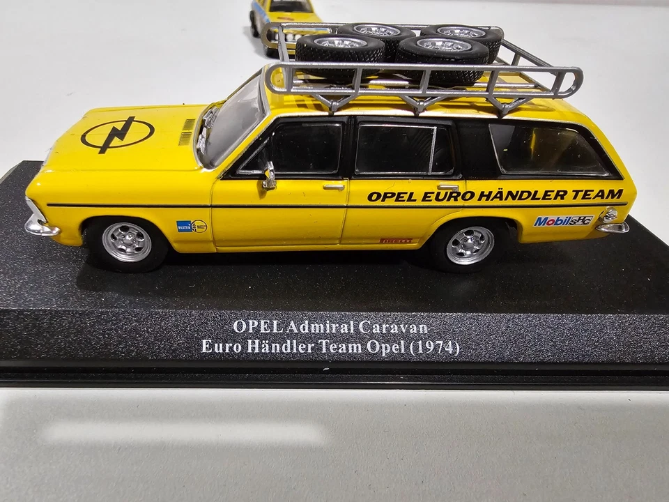 OPEL KADETT COUPE' GTE/ADMIRAL CARAVAN-SOLIDO 70-1/43-10°RALLYE ISOLA D'ELBA '77 - Immagine 3 di 4