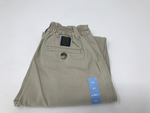 Baby GAP Kids Boys Toddler Khaki Pants Size 4XL Elastic Waist Flat Front Uniform - Picture 11 of 11