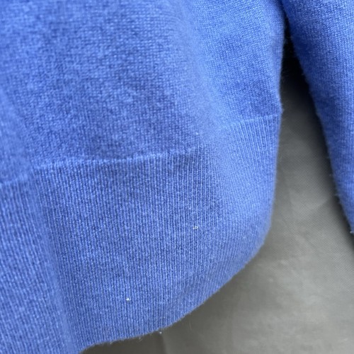 Pure Collection 100% Cashmere Pullover Jumper Sweater Blue Size 8/10 - Picture 4 of 6
