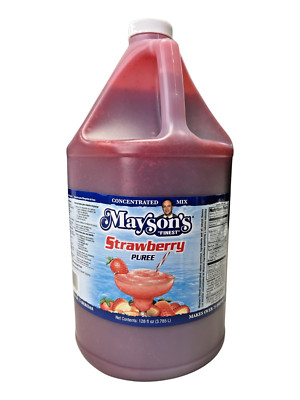 Mayson's - Strawberry Puree (Restaurant Style) 1 Gallon, makes 75+ Drinks