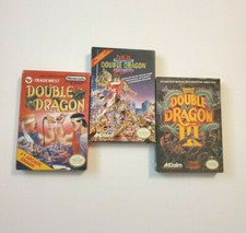 Double Dragon I II III 1 2 3 (Nintendo NES, 1988) Complete CIB w/ POSTER NICE