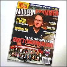 MODERN DRUMMER - Jan 2012 - MATT CHAMBERLAIN + Dennis Chambers & Grant Hart