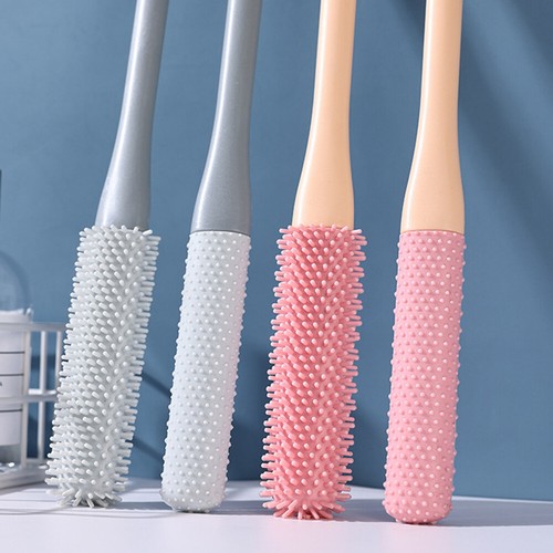 Toe Gap Cleaning Brush 15.7" Foot Scrubber Silicone Shower Long Handle Brush - Bild 8 von 30