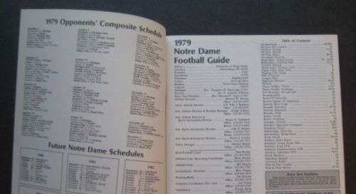 1979 Notre Dame Fighting Irish Football Guide - Picture 2 of 8
