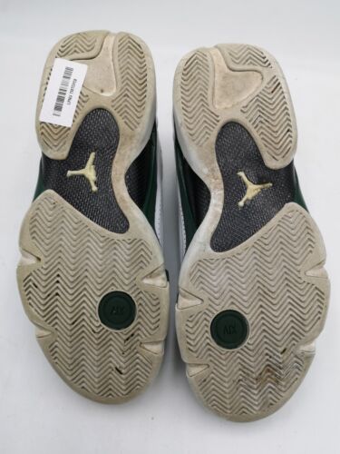 Jordan Men's White Forest Green Jordan 14 Retro Trainers Size UK 8 US 9 - Used - Picture 3 of 12