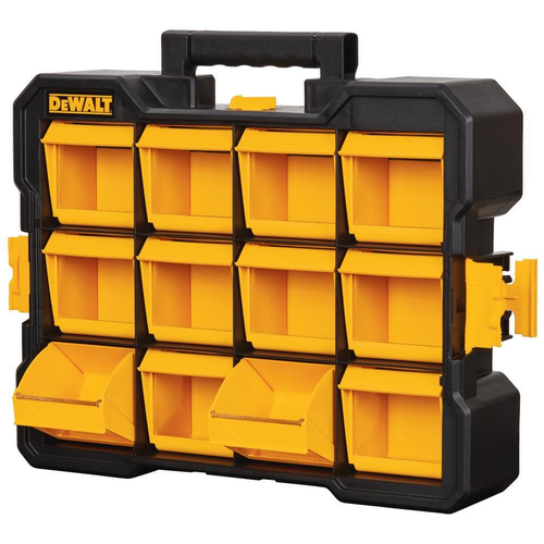 Small Parts Organizer Storage 12-Compartment Nuts Screws Bolts Flip Bin Nail-NEW - Picture 2 of 12