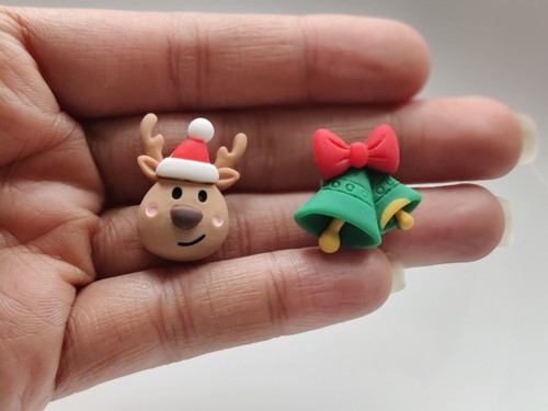 Christmas Earrings Party Tree Snowman Santa Bells Reindeer Beautiful Women Gift - Picture 15 of 21