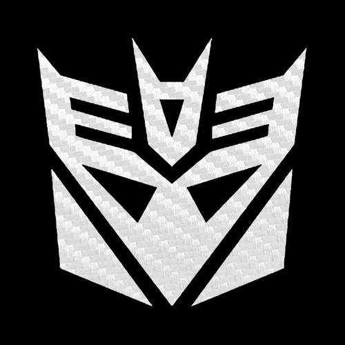 Transformer Sticker - Carbon Fiber Decepticon Decal - Picture 3 of 6