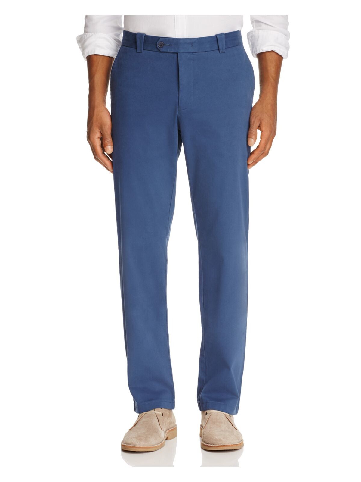 Дизайнерские брендовые мужские синие брюки-чино 36W\32L