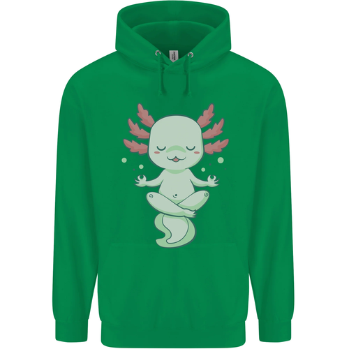 Meditating Axolotl Yoga Spiritual Childrens Kids Hoodie - Picture 48 of 88