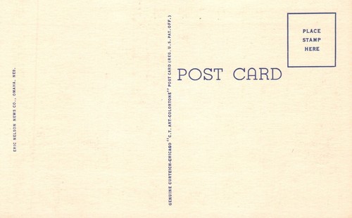 Vintage Postcard World War Ii Memorial Panorama Omaha Nebraska Eric Nelson Pub. - Picture 2 of 2