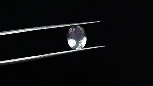 Natural Purple Fire Rainbow Moonstone 0.88 Carat 7.8x5.8 MM Faceted Oval Shape - Video 1 of 1
