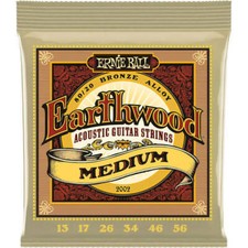 Ernie Ball Earthwood Bronze Acoustic Guitar Strings,Medium 13-56 Set
