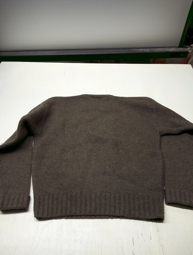 Vintage Womens Boston Traders Olive Green Pure Wool Sweater Size XL - Picture 5 of 5