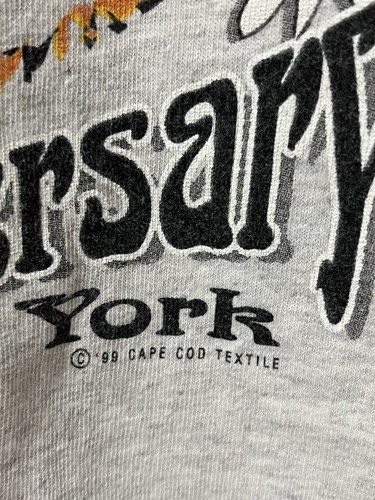 T-Shirt Vintage Woodstock '99 30° Anniversario Roma, NY Pace, Chitarra RARA - Foto 3 di 13