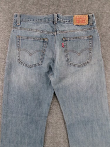 Levis 505 Jean Youth 18 Blue Regular Straight Leg Causal Medium Wash Faded 29X29 - Picture 11 of 15