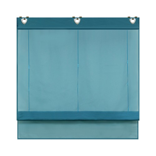 Transparent Raffrollo mit Ösen Raffgardinen Küchengardinen Voile Vorhang Modern - Bild 89 von 95