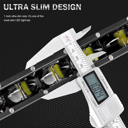 2x 7inch 6D LED Lights Bar Slim Single Row Work Lamp Reverse Offroad 4x4 12V 24V - Picture 7 of 12