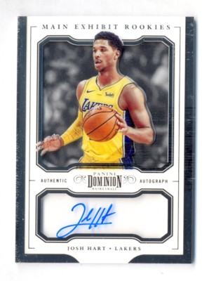 JOSH HART 2017-18 PANINI DOMINION AUTO AUTOGRAPH ROOKIE RC #10/49