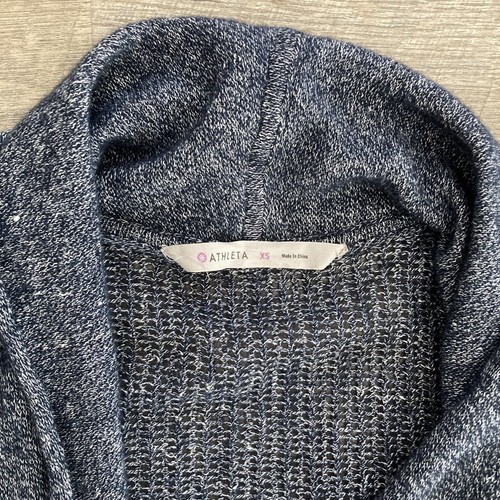Athleta Sweater Womens XS Cabrillo Cashmere Linen Blend Open Knit Cardigan - Picture 2 of 9