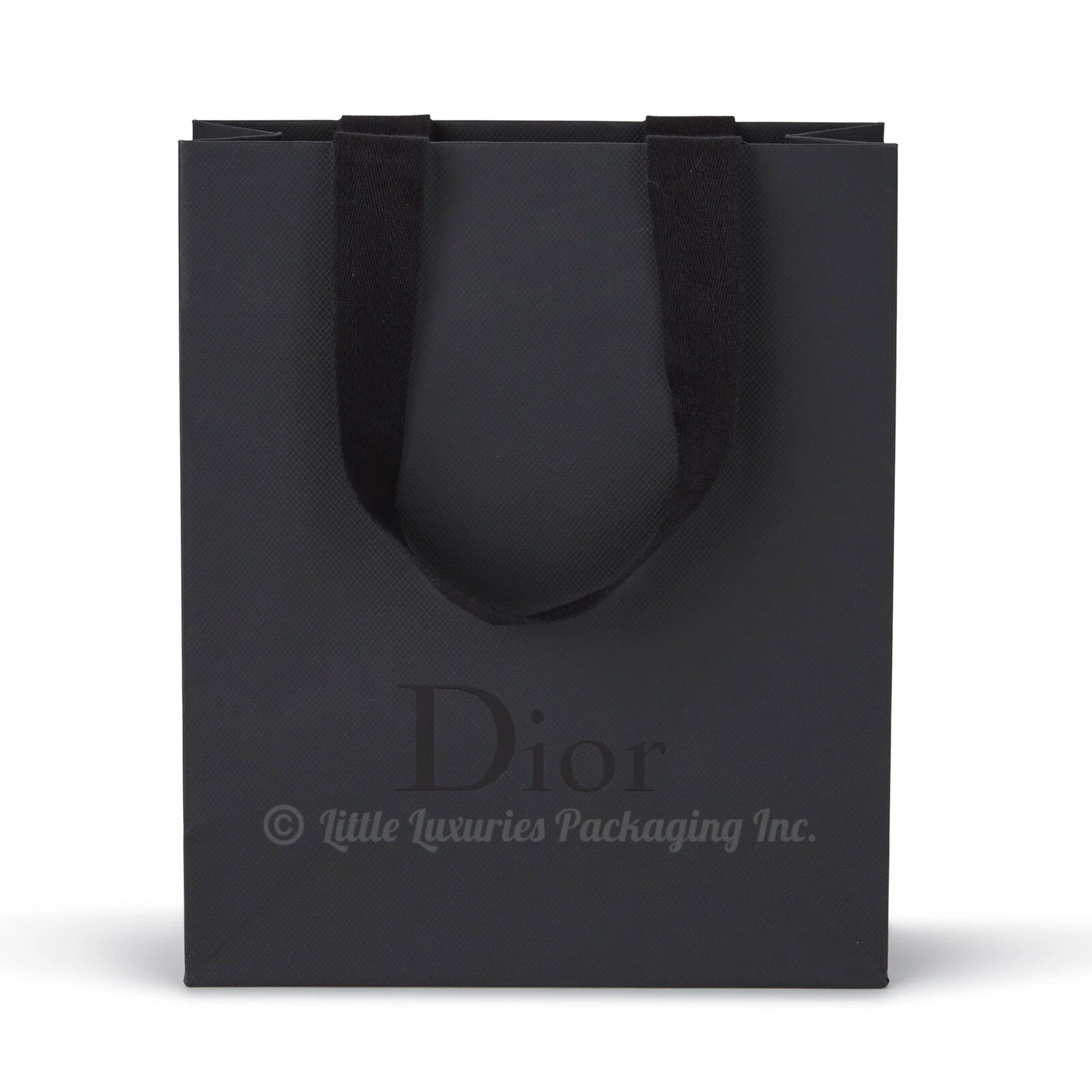 Sac fourre tout cadeau authentique Dior Homme vintage noir petit shopping 7,75 x 9,5 x 3