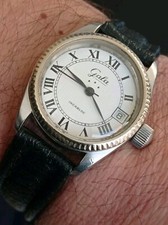 GALA ETA 2783 automatico orologio vintage acciaio 25 Jewels 32,4 MM funzionante 