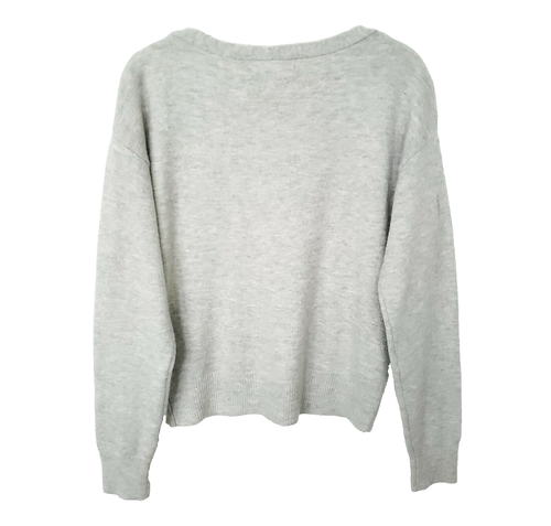 NEU Magaschoni Strickpullover Damen Gr. M hellgrau Pulli Rundhals - Bild 3 von 12