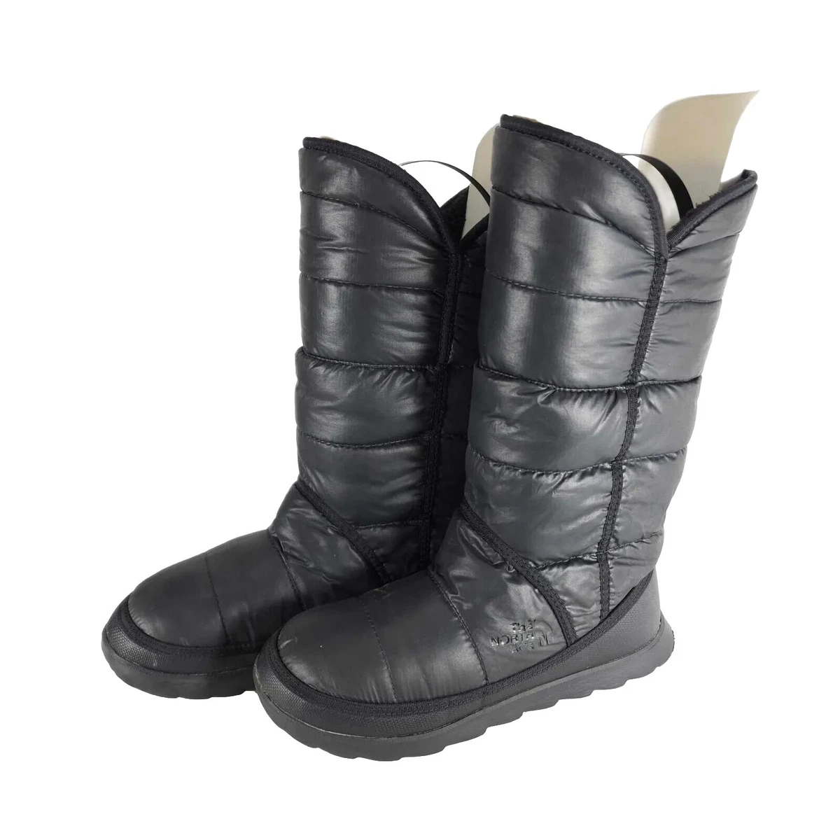 The North Face Women s Amore II US7 Black Primaloft Fold Over Winter Boots