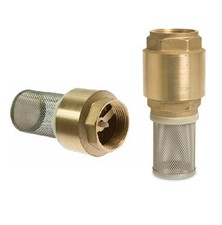 Fuss oder Rückschlagventil oder Rückschlagklappe aus Messing 1/2" - 2" Saugkorb 
