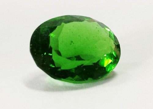 Natural Moldavite Tektite Green Gemstone 8.7 CTS Facet Oval Cut Certified - Bild 7 von 8