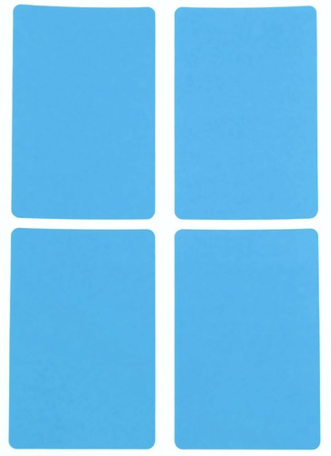 Etiqueta rectangular azul claro en varios tamaños (1"" x 3/8"" - 4"" x 2") 15 hojas - Imagen 15 de 18