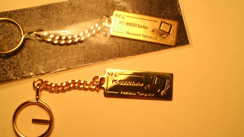 Vintage NEC Metall Schlüsselanhänger selten Werbe Computer - Bild 3 von 6