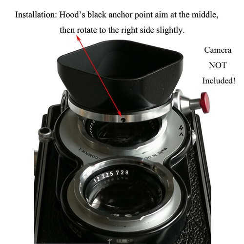 1pcs Lens Hood Shade For Rolleiflex Bay I MX-EV Cord Yashica Minolta Autocord - Picture 2 of 10